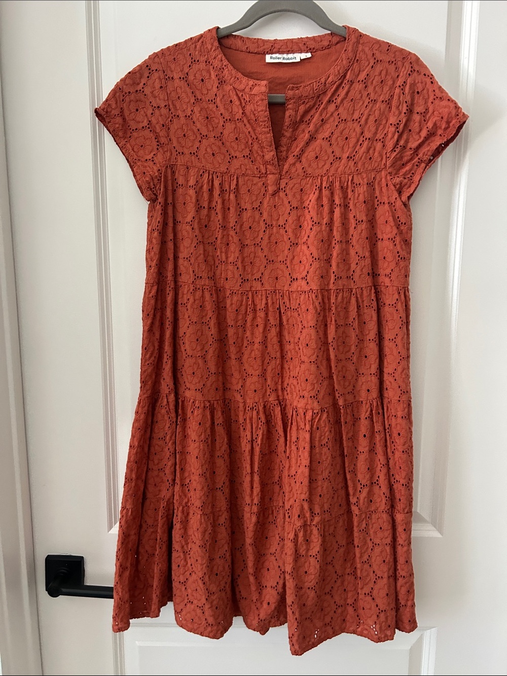 Roller Rabbit Clay Color Embroidered Dress